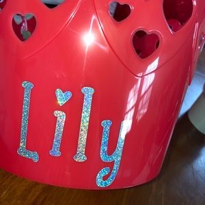 Personalized Valentine’s Day basket